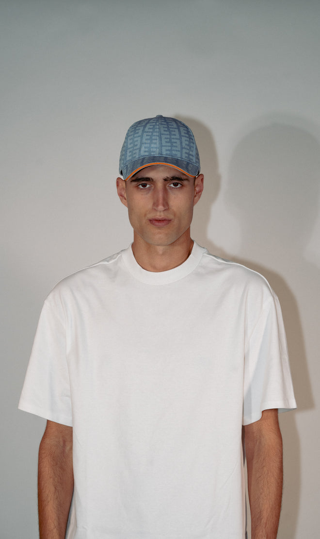 EUGENE denim monogram cap